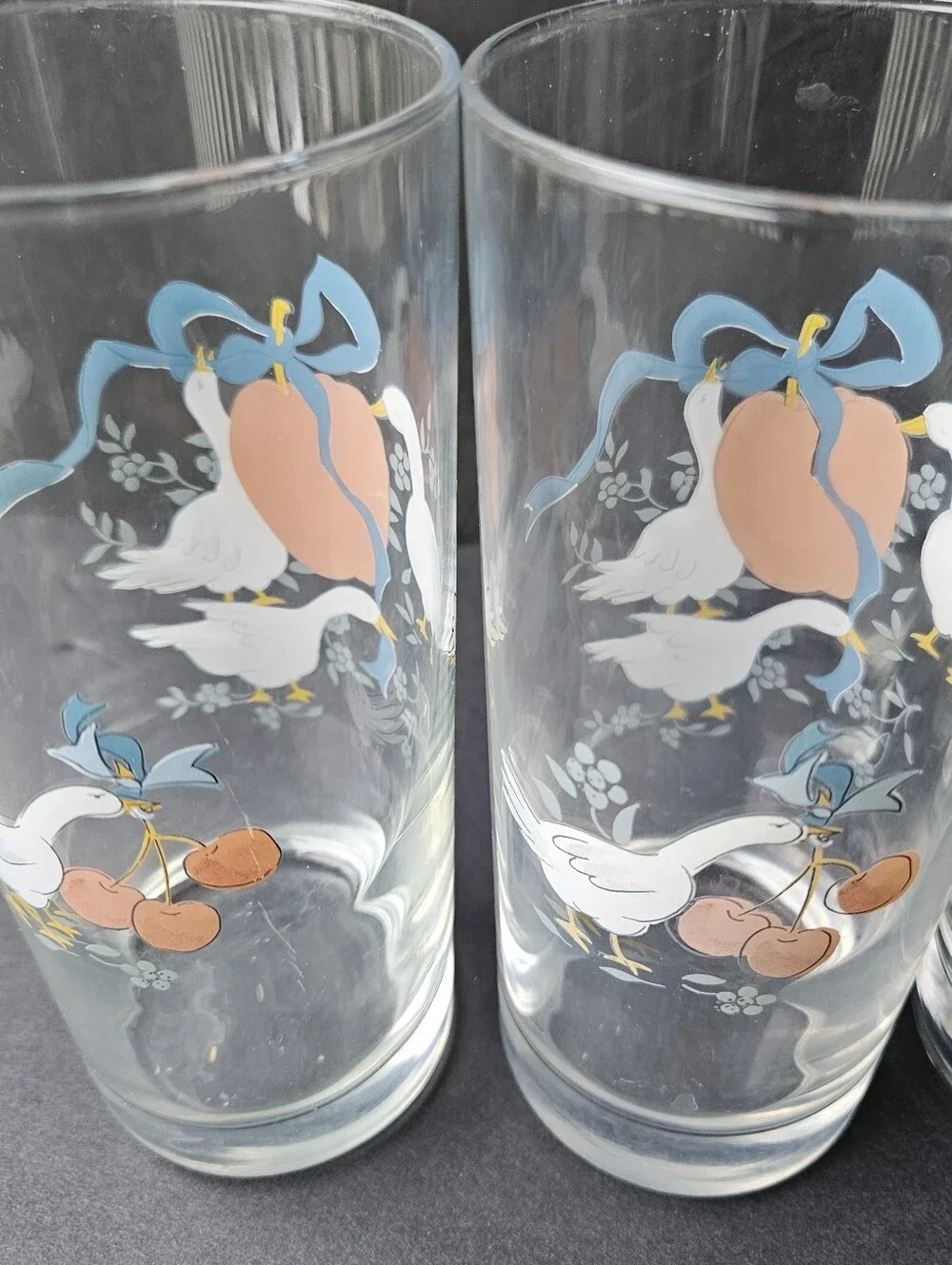 INTERNATIONAL Marmalade Goose 16 Oz Glassware Tumbler Set of 4